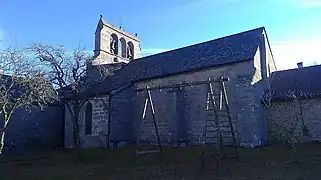 Église d'Arcomie, vue côté nord.