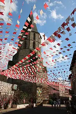 Église de Rochechouart durant les Ostentions 2023