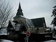 L'église sous la neige, de nos jours…