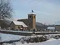 L'église en hiver.