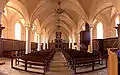 L'intérieur de l'église de Vauxrenard.