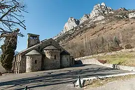 L'église romane de Verdun.