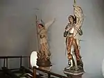 Statues de saint Michel archange et de sainte Jeanne d'Arc