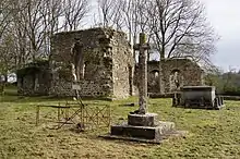 Église en ruines Saint-Thomas de Lithaire.