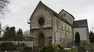 L'église Saint-Firmin d'Auménancourt-le-Grand.