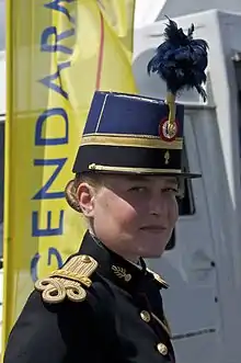 Le taconnet de la Gendarmerie nationale.