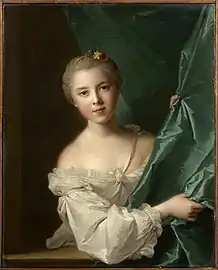 Portrait d'Éléonore Louise Le Gendre de Berville (1740-1761), marquise du Hallay-Coëtquen (1751).