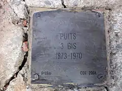 Puits no 3 bis, 1873 - 1970.