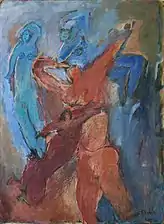L'Adoré, acrylique sur toile, 81x60cm, 1988.