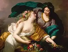 La paix ramenant l'abondance par Élisabeth Vigée Le Brun, 1780.