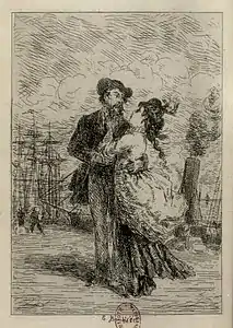 Illustration pour Les Petites comédies du vice d’Eugène Chavette (1874), Paris, BnF.