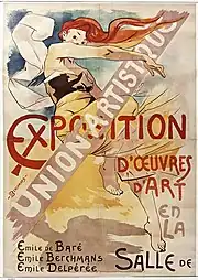 Affiche couelur montrant une danseuse.