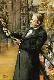 Portrait d'Émile Guimet, 1898, huile sur toile, Musée des Confluences, Lyon.