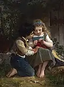 La leçon de tricot, 1874