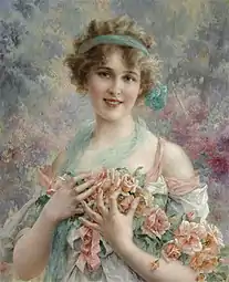 Jeune fille en fleurs