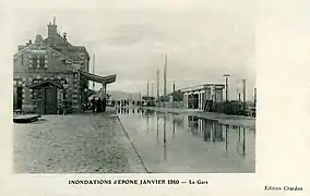 Inondation en 1910.