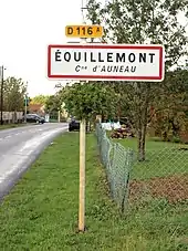 Entrée d'Équillemont.