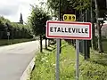 Entrée d'Étalleville.