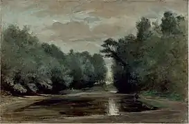 L'étang de Beauregard, par Eugène Delacroix.