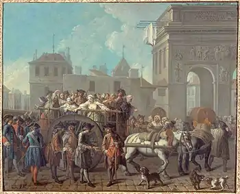 La conduite des filles de joie à la Salpêtrière (1757), Étienne Jeaurat (1699-1789)