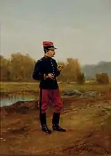 Un officier militaire français (1909), localisation inconnue.