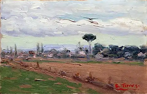 Étienne Terrus, Paysage avec pin parasol, Perpignan, musée Hyacinthe-Rigaud.