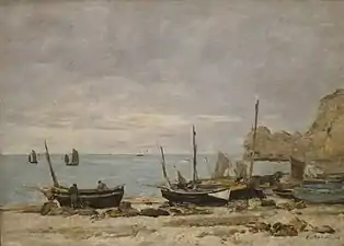 Eugène Boudin : Étretat, 1890