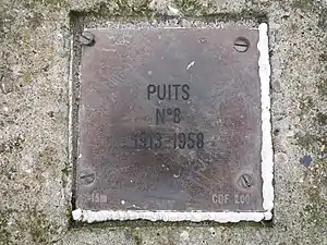 Puits no 8, 1913 - 1958.