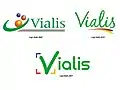 Évolution du logo Vialis au 21éme siècle.