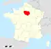 Carte situant la Franche-Comté en France