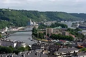 L'île Lacroix vue depuis la cathédrale  Notre-Dame de Rouen.