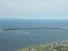 L'île de Caraquet vue des airs.