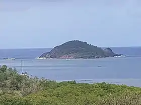 Îlet du Trésor vu du château Dubuc