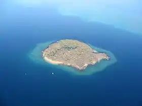 Vue aérienne de l'Îlot Bandrélé.