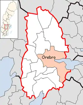 Localisation de Örebro
