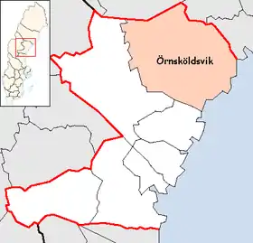 Localisation de Örnsköldsvik