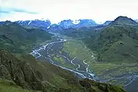 Þórsmörk vue d'en haut.