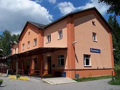 Čermná nad Orlicí : gare ferroviaire.