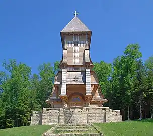 Chapelle du cimetière no 123 du front de l'Est près de Łużna.