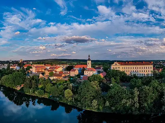 Říčany : vue générale.