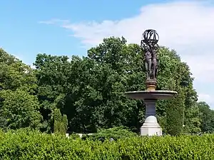 Fontaine des Trois Grâces, 1872, ancien château de Neudeck, Świerklaniec, Pologne