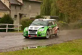 au Rallye de Bohème en 2009...