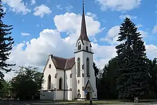 L'église évangélique.