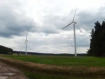Éoliennes à Žipotín.