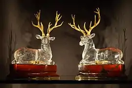 Boucheron, Paire de cerfs en cristal de roche, 1983.