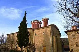 Vue de l'extérieur de l'église du monastère.