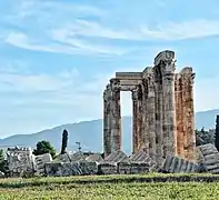 Autre vue de l'Olympiéion. Octobre 2020.