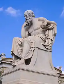 Statue de Socrate.