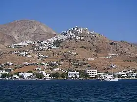 Chora, le chef-lieu de l'île