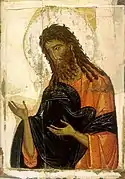 Icône byzantine. Saint Jean le Baptiste